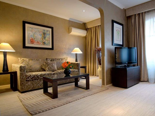 Junior suite lounge area in the Beaufort Hotel in Knightsbridge